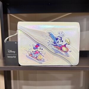 Disney Loungefly Cream and Silver Bag